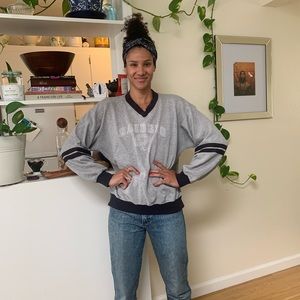 Vintage Raiders V-neck sweatshirt